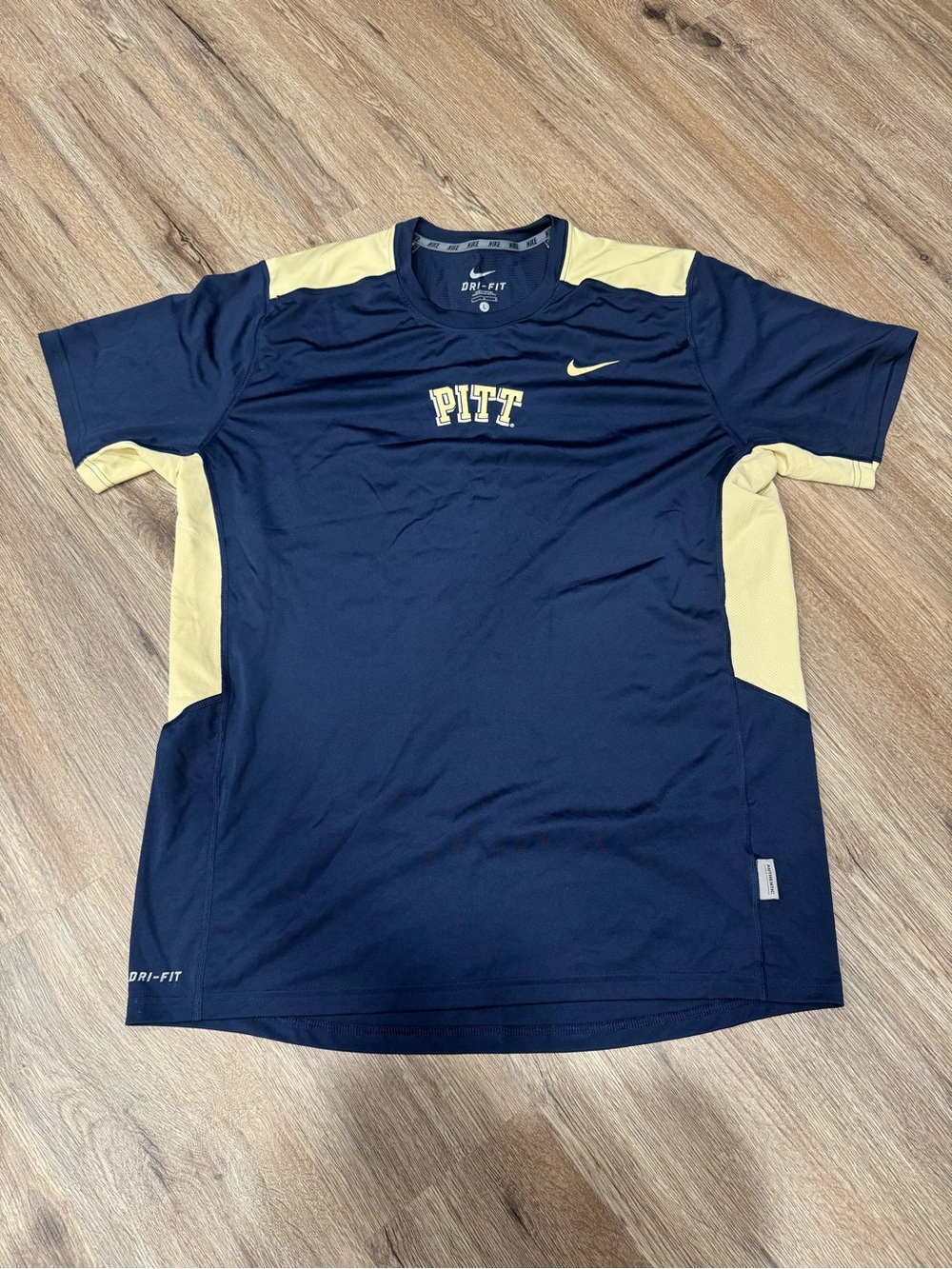 Nike Navy & Gold Pitt Dri-FIT Short Sleeve Shirt
